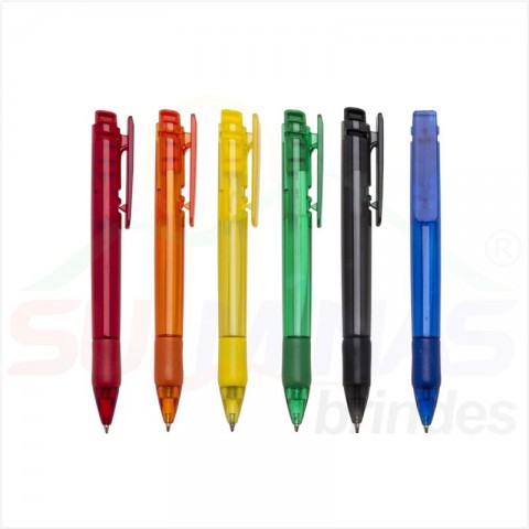 Caneta Plástica Corpo Translúcido 13190B