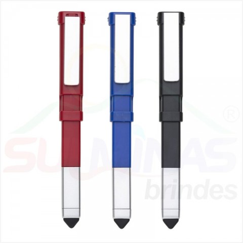 Caneta Plástica Touch Com Ferramentas 13543