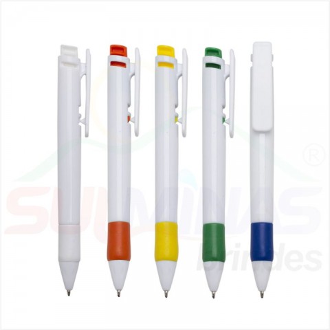 Caneta Plástica Corpo Branco 13190C