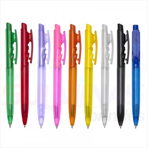 Caneta 1097T Corpo Colorido Translúcido